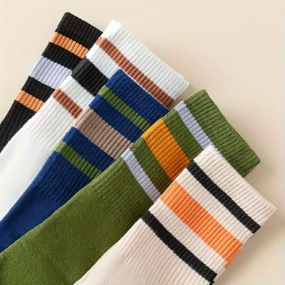 Striped Five Finger Men's Socks - Image 8