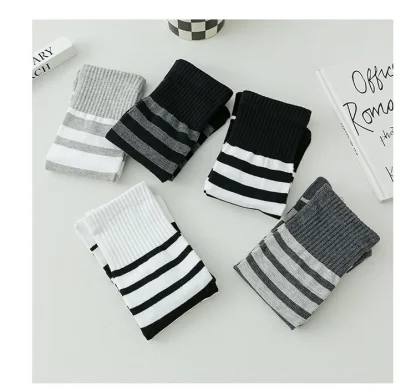 Classic Two Tone Striped Socks - Image 8