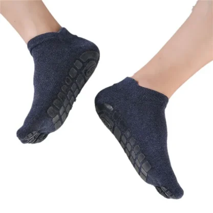 Solid Toe Socks with Non-Slip Decor - Image 5