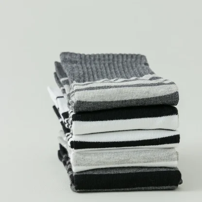 Classic Two Tone Striped Socks - Image 11
