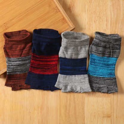 Toeless Printed Socks with Non-Slip Design - Image 15