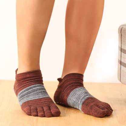 Toeless Printed Socks with Non-Slip Design - Image 6