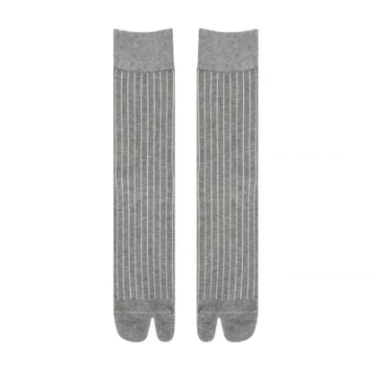 Comfortable Plain Socks with Two-toed Design - Image 14