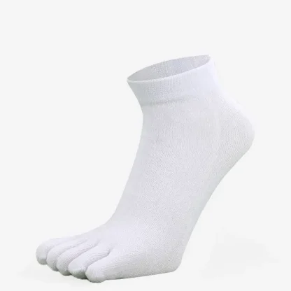Plain Color Ankle Socks with 5 Fingers - Image 3