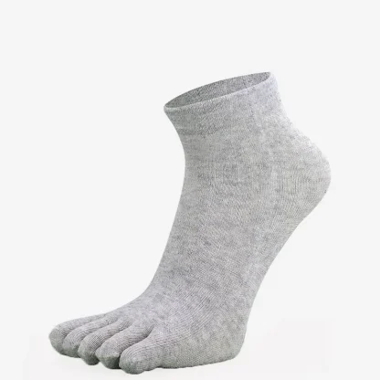 Plain Color Ankle Socks with 5 Fingers