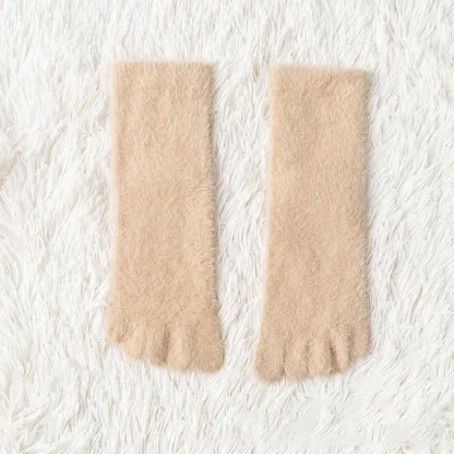 Warm Fluffy Five Finger Socks with Thick Fleece - Image 14