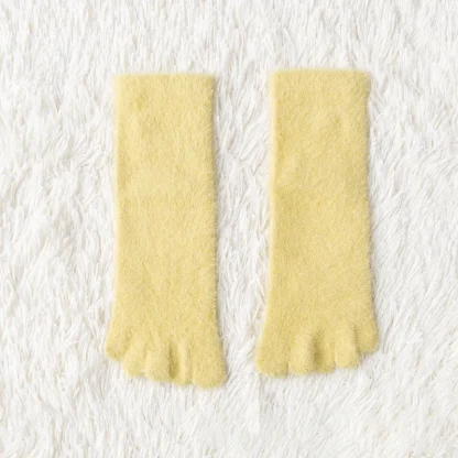 Warm Fluffy Five Finger Socks with Thick Fleece - Image 15