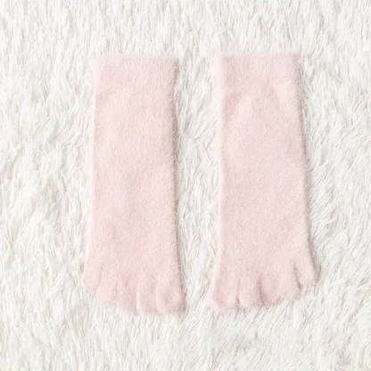 Warm Fluffy Five Finger Socks with Thick Fleece - Image 11