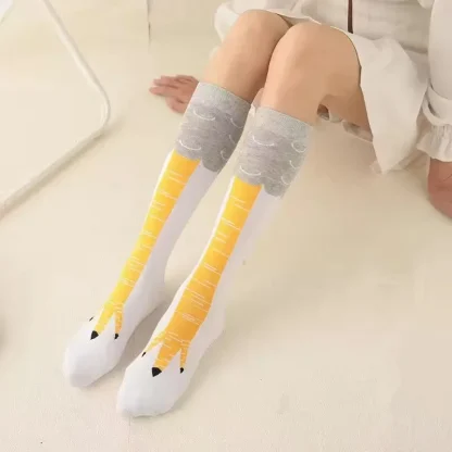 Funny Socks with Chicken Feet Print - Image 6