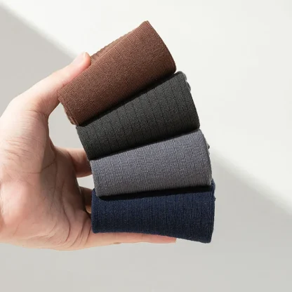 Split Toe Socks with Solid Color Design - Image 13