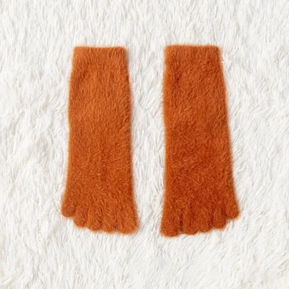 Warm Fluffy Five Finger Socks with Thick Fleece - Image 13