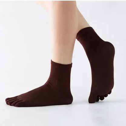 Sweat-absorbing Glove Socks with Plain Design - Image 4