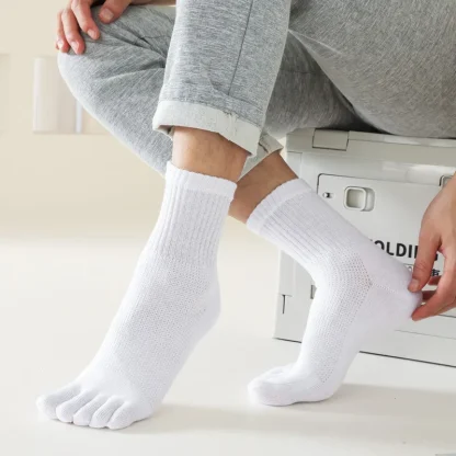 Soft Elastic Toe Socks with Breathable Fabric - Image 5