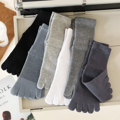 Soft Elastic Toe Socks with Breathable Fabric - Image 7