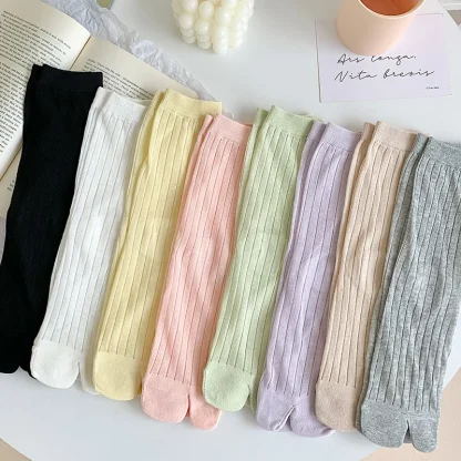 Light Solid Color Socks with Breathable Fabric - Image 10