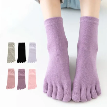 Comfortable Plain Socks with Breathable Fabric - Image 2