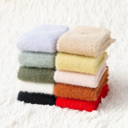 Warm Fluffy Five Finger Socks with Thick Fleece - Image 7