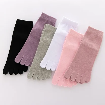 Comfortable Plain Socks with Breathable Fabric - Image 7