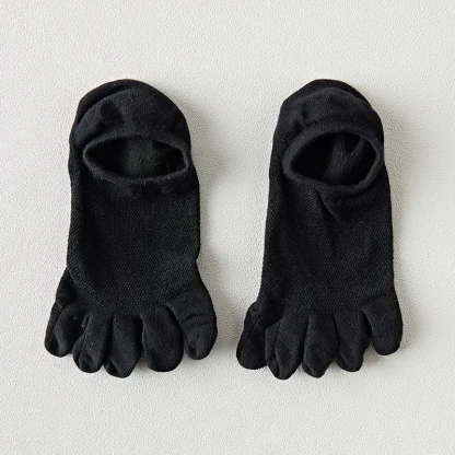 Breathable No Show Socks with Plain Color - Image 7