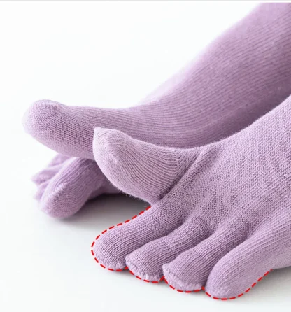 Comfortable Plain Socks with Breathable Fabric - Image 3