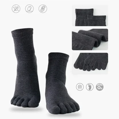 Sweat-absorbing Glove Socks with Plain Design - Image 9
