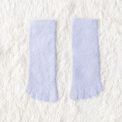 Warm Fluffy Five Finger Socks with Thick Fleece - Image 12