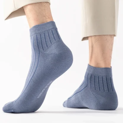 5 Pairs Solid Color Toe Socks - Image 3