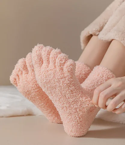 Soft Thicken Toe Socks with Thermal Design - Image 5