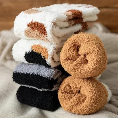 Cute Thermal Socks with Cat Paw Print - Image 6