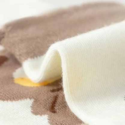5-toe Socks with Cute Printed Bears - Image 4