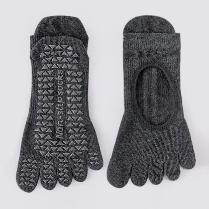Five Toed Yoga Socks with Cutout Design - Image 5