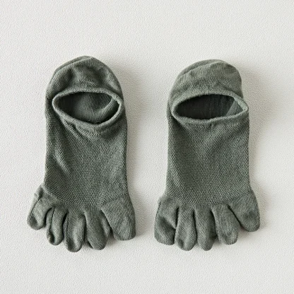 Breathable No Show Socks with Plain Color - Image 6