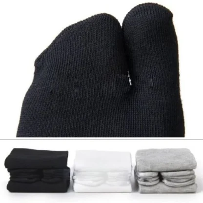 Comfy Split Toe Socks with Solid Color - Image 11