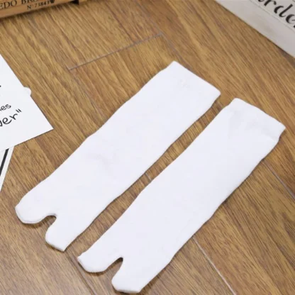 Comfy Split Toe Socks with Solid Color - Image 2