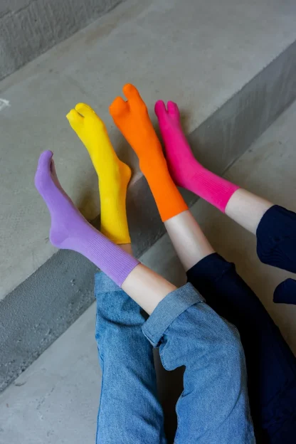 Plain Color Toe Socks with Sweat-absorbing - Image 12